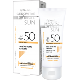 Crema facial FPS50 con color - Tono dorado