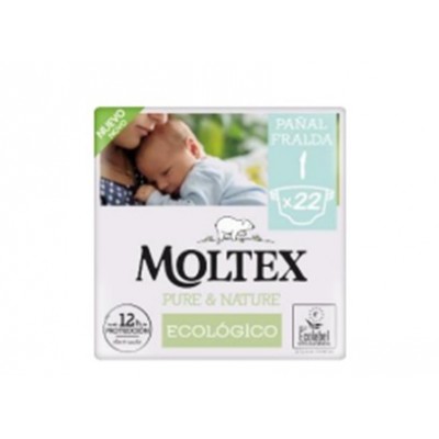 MOLTEX PURE & NATURE PAÑAL T1X22