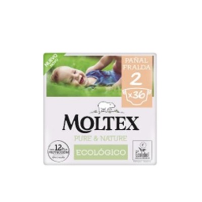 MOLTEX PURE & NATURE PAÑAL T2X36