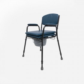 Silla con WC Commode azul desmontable Sanitec