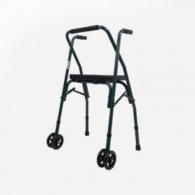 Andador plegable de aluminio con asiento Sanitec