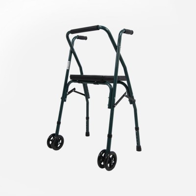 Andador plegable de aluminio con asiento Sanitec