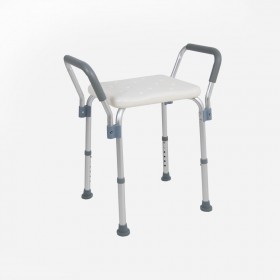 Banqueta de ducha en aluminio con asidero Sanitec