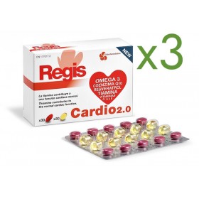 Superpack Regis Cardio x3  30 comprimidos + 30 perlas de Omega-3 Regis Global
