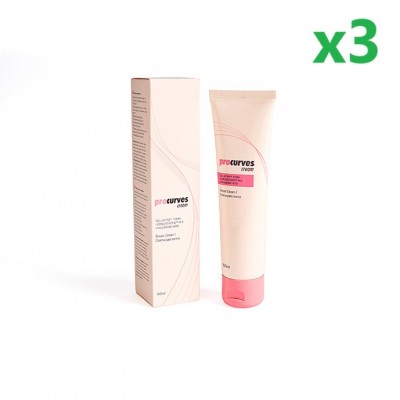 Superpack Procurves Cream ayuda a aumentar los senos y reafirmarlos de forma natural x3 100ml