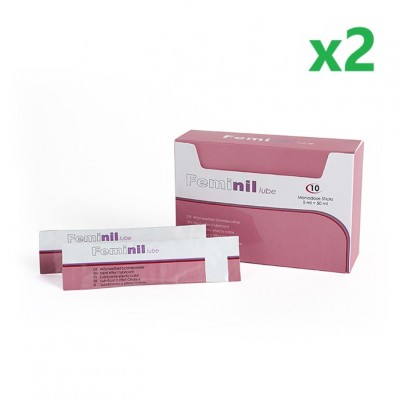 Pack Feminil Lube es un lubricante femenino que sube la libido x2 10 Unidosis x5ml