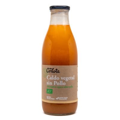 Caldo vegano sabor pollo 1 litro Carlota Organic