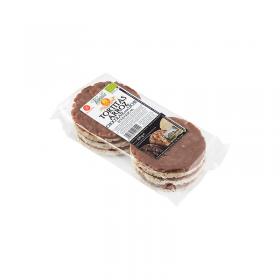 Tortitas de arroz con chocolate con leche bio 100 g Vegetalia
