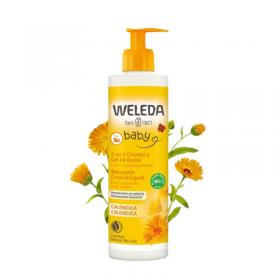 Champu-Gel (2 en 1) de calendula bebe y niño 400ml Weleda
