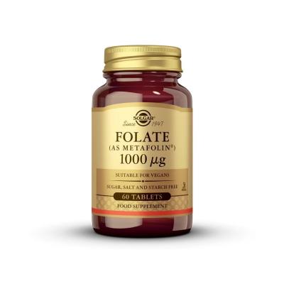 Folato (Metafolin) 1000mcg 60 comprimidos Solgar