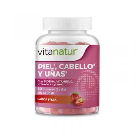 Gominolas Piel Cabello Uñas 60 Gummies Vitanatur