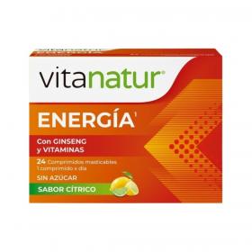 Energia Ginseng y Vitaminas 24 comprimidos Vitanatur Esencial