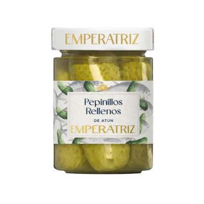 Pepinillos rellenos de Atun 460ml Emperatriz